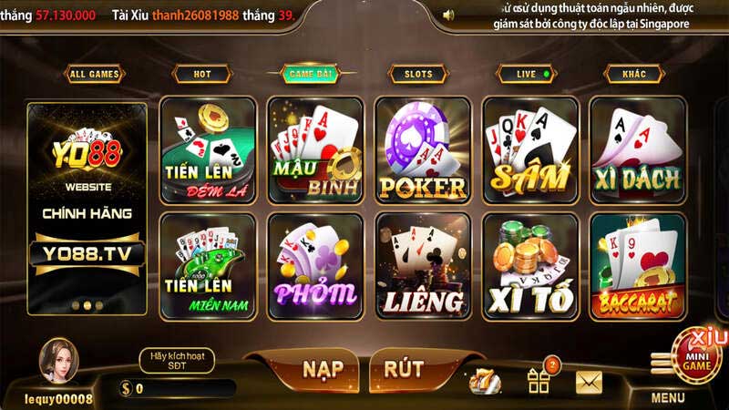 Top game bài sở hữu lượng fan đông đảo